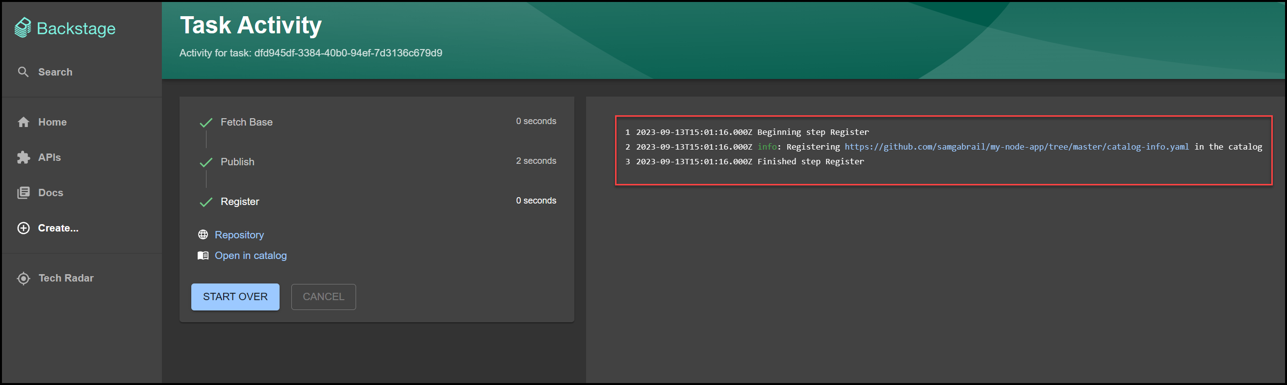 Successfully Added Component