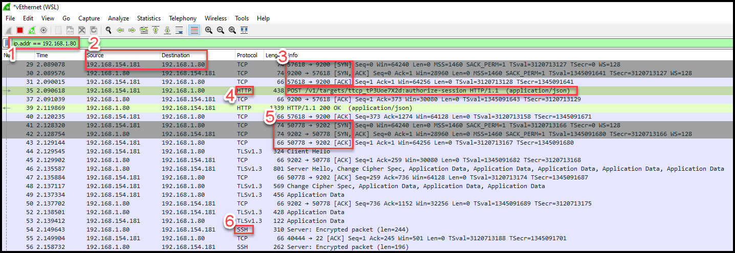 Wireshark SSH Connection Overview