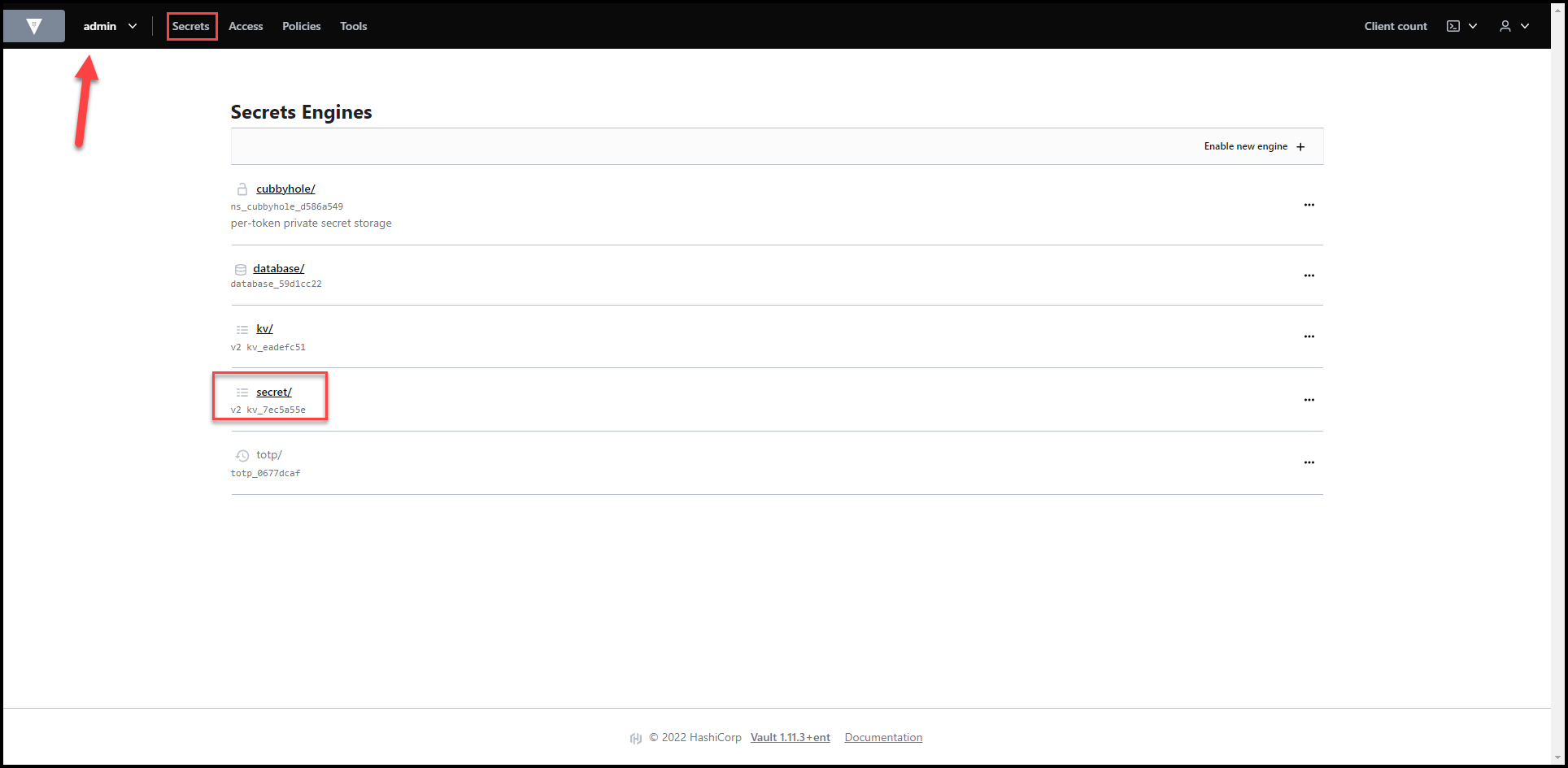 Migrate Secrets from AWS Secrets Manager to HashiCorp Vault with Terraform 38 Vault Secrets Engines View