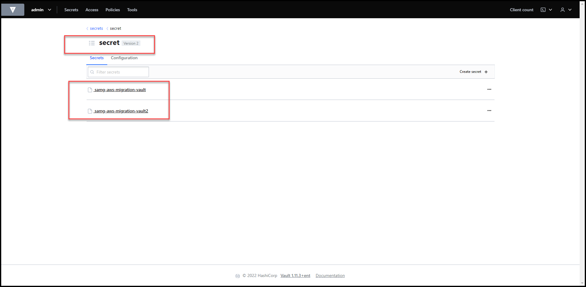 Migrate Secrets from AWS Secrets Manager to HashiCorp Vault with Terraform 173 Secrets Migrated to Vault