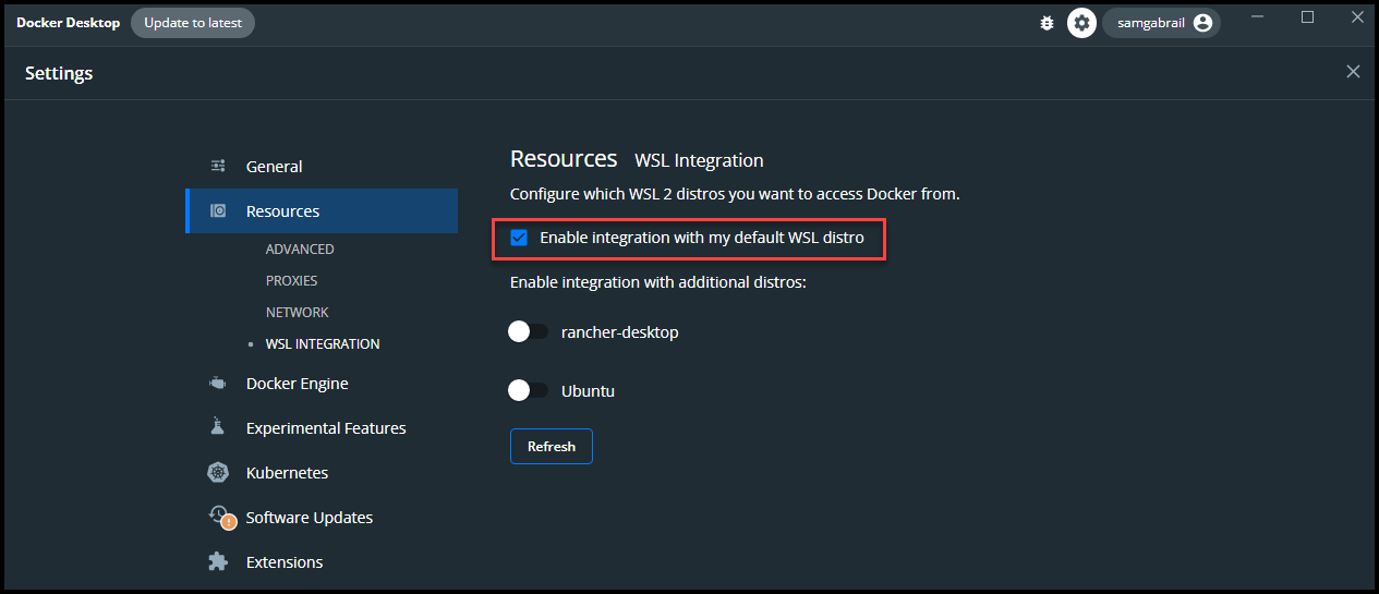 DevOps Engineer NOT on Linux? Check out WSL2 18 Docker with WSL Resources Tab