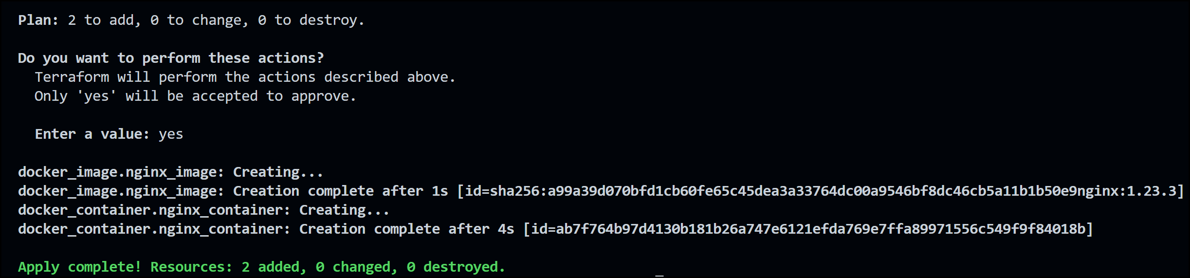 Terraform for Beginners - A Beginner's Guide to Automating Cloud Infrastructure 38 Terraform Apply Success