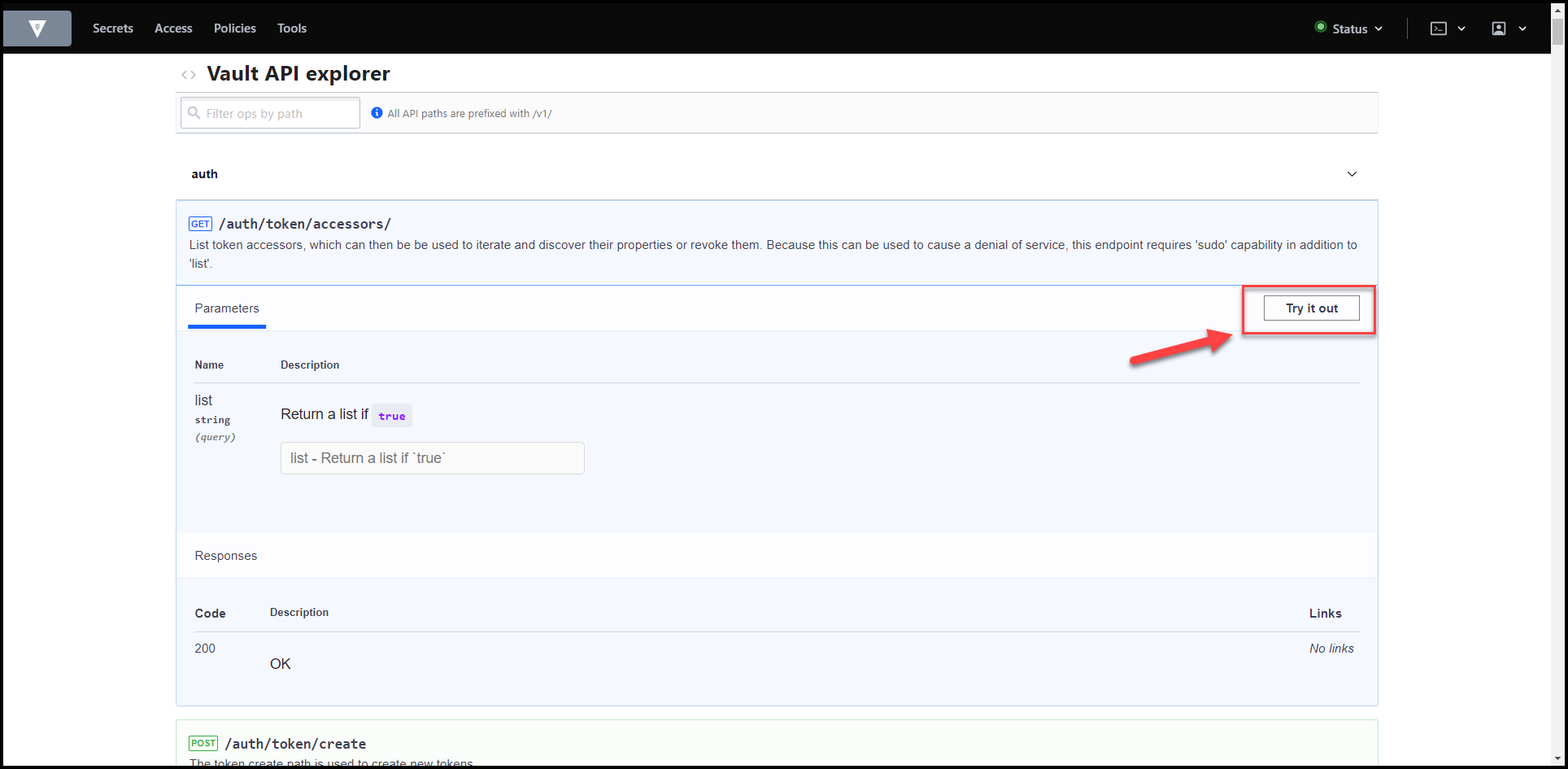 HashiCorp Vault API Tutorial and Pro Tips 20 Trying out an Endpoint